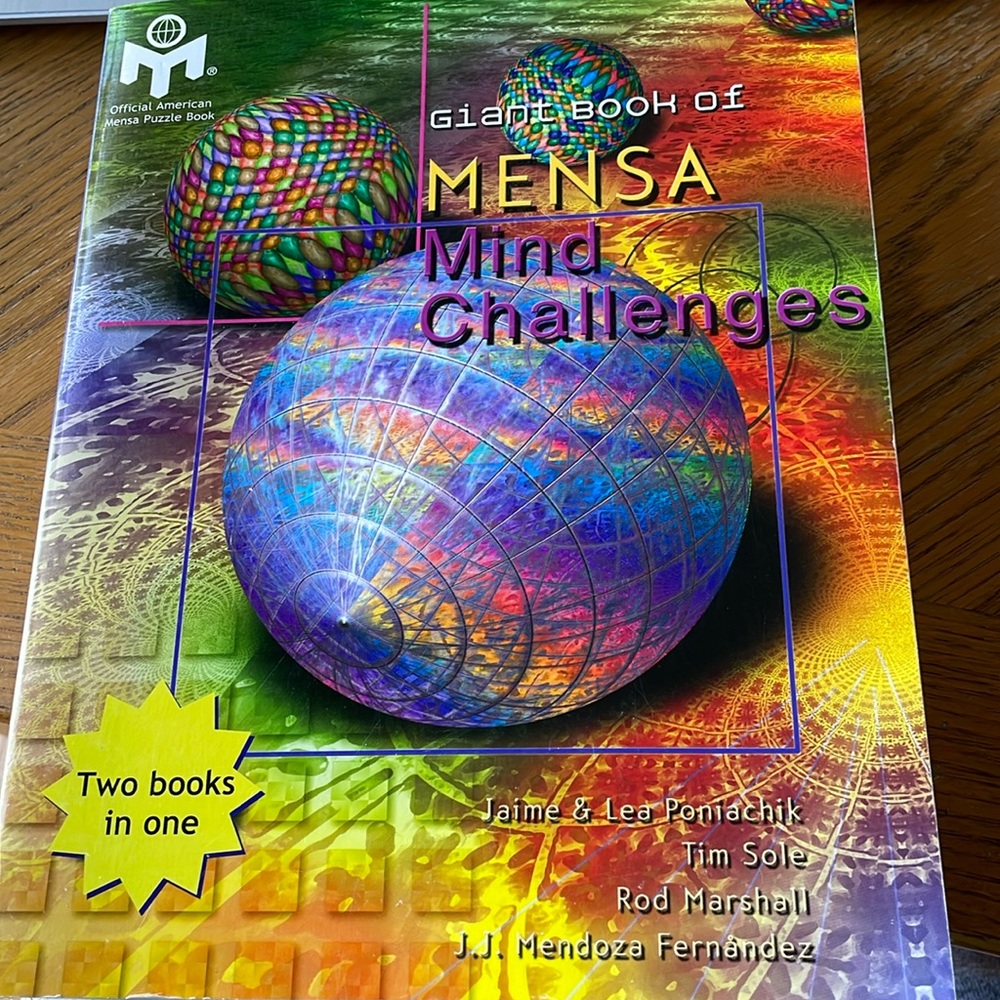 Giant Book of Challenging Thinking Puzzles & Giant Book of MENSA Mind Chsllenges